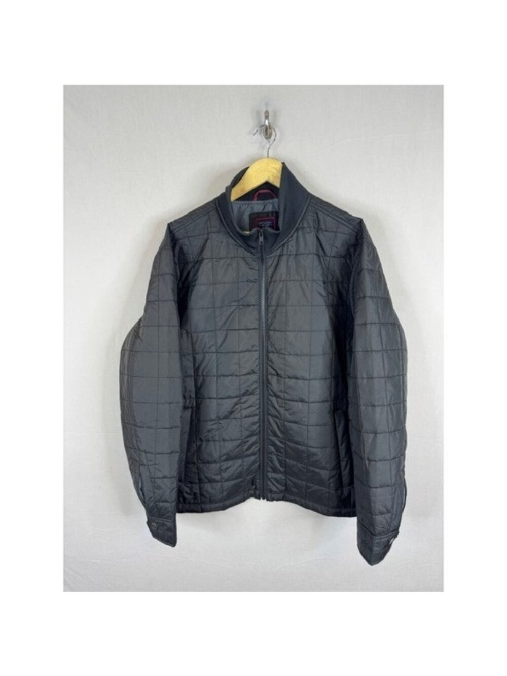 UNTUCKit Marston Quilted Jacket Mens XXL Black Full Zip Bomber Coat 40761